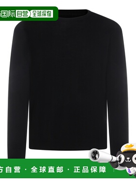 潮奢 rick owens 瑞克 欧文斯 男士 黑色羊毛针织衫 RU01F2615KWV