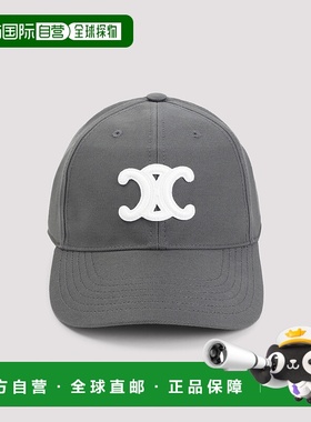 CELINE 男士帽子 AA06F234X08AD SS2026 灰色 TRIOMPHE BASEBALL
