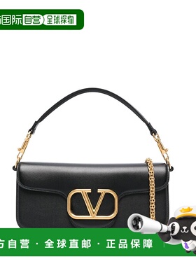 1h可退 潮奢 valentino 华伦天奴 女士 LOCÒ徽标翻盖单肩包 WB0K3