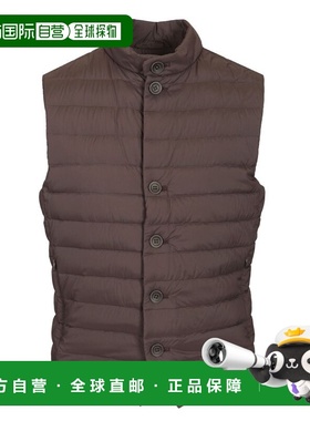HERNO 男士马甲 PI001225U8993 SS2025 深棕色 rain proof vest