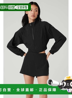 alo yoga 纯色短款街头夹克外套 女款 黑色/Blackw4526r