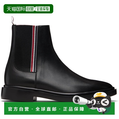 Thom Browne 汤姆 布朗 男士 黑色 Vitello Calf RWB Rubber Sole