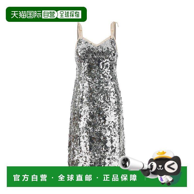 PRADA 女士连衣裙 P3O79RSOOO176AF0118 AW2025 银色,女装/女士精品,连衣裙,淘宝优惠券,粉丝福利购,淘宝优惠卷