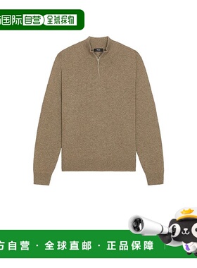 1h可退 潮奢 THEORY 希尔瑞 男士 Hilles 羊绒1/4拉链毛衣 P08887