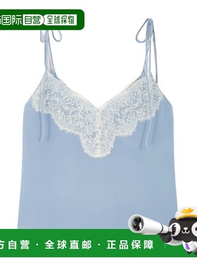 VALENTINO 女士睡衣睡裤 BAEBG221BCSP SS2026 蓝色 蕾丝上衣