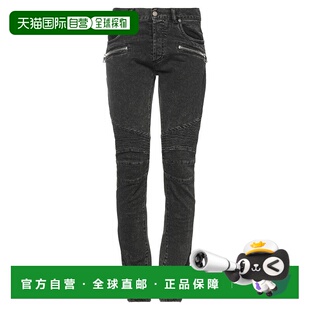 巴尔曼 男士 牛仔长裤 1h可退 舒适时尚 Balmain black黑色 潮奢