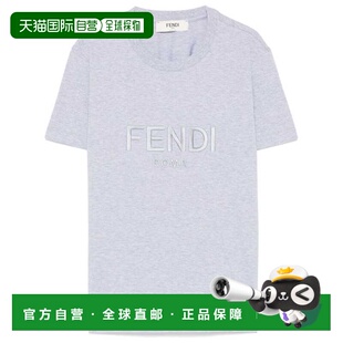 FS7254AT1PF0TAZ 灰色 女士T恤 FENDI