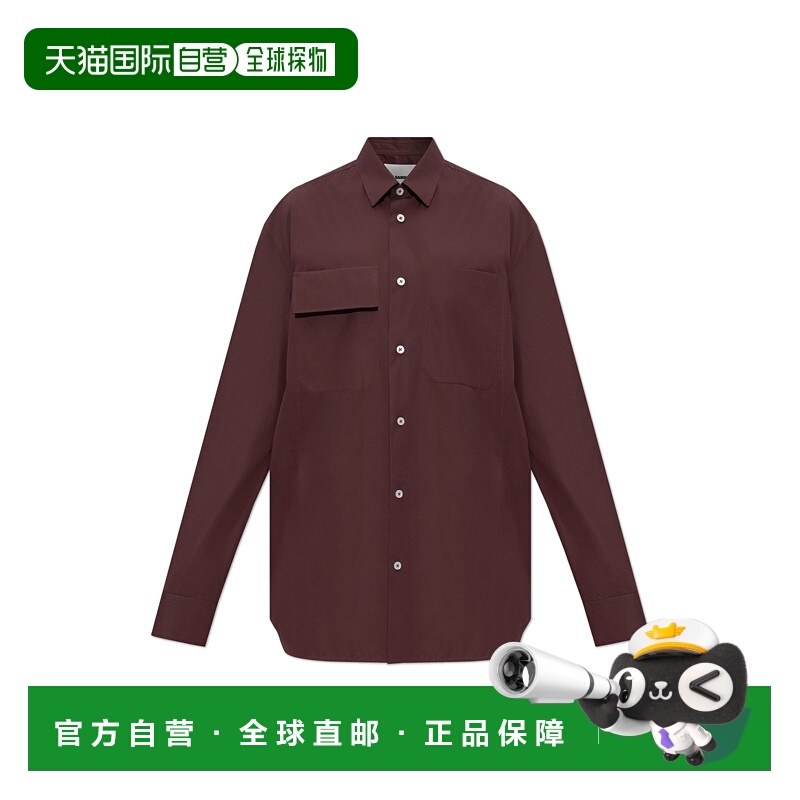 1h可退 JIL SANDER 男士衬衫 J23DL0002J45001206 CO 棕色