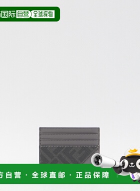 FENDI 男士钱包 7M0164AFCBF0FDY AW2024 灰色 PORTAFOGLI卡包