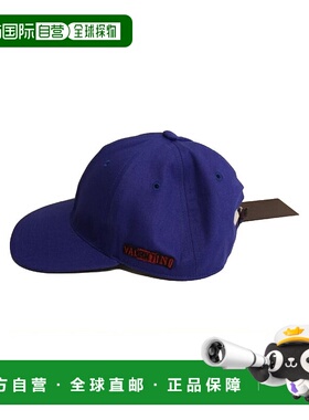 VALENTINO 男士帽子 PY2H0A03MAN09I AW2019 蓝色 logo贴片棒球帽