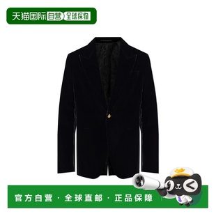 SS2026黑色西装 VERSACE 10177001A095481B000 西服 外套 男士