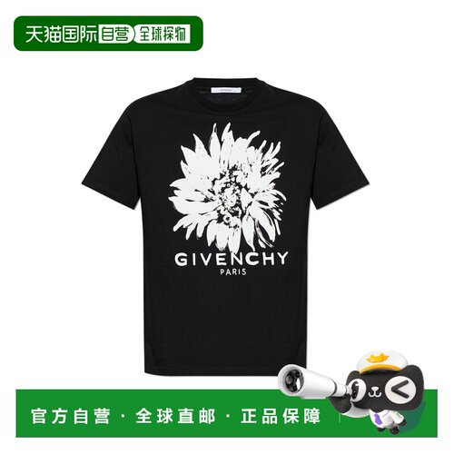 1h可退 GIVENCHY 男士T恤 BM71NK3YUF001 AW2026 黑色 T-shirt wi