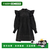 Ruffled GANNI dress SS2026 黑色 女士连衣裙 A103012511084099