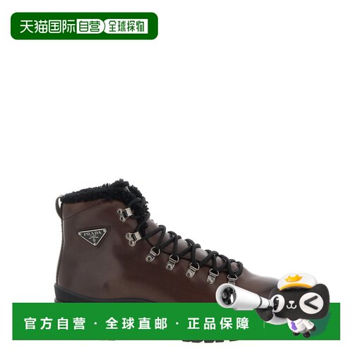 PRADA 男士靴子 2TE201FA0003LJDF0192 AW2025 深棕色