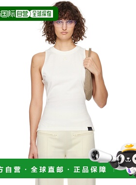 1h可退 潮奢 Courreges 女士 白色 Fitted 背心 125JDE094JS0107