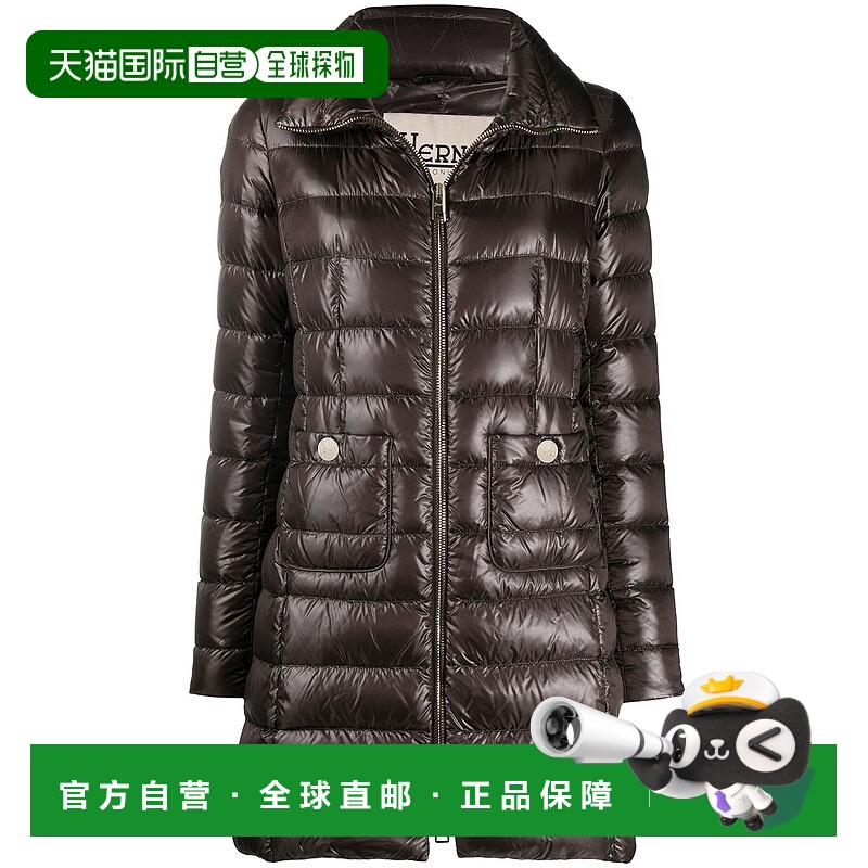 1h可退 HERNO 女士羽绒服 PI0002DIC12017Z8800 AW2025 棕色