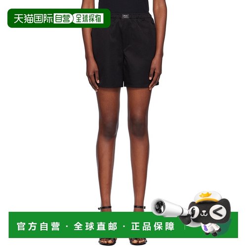 1h可退 潮奢 Coperni 女士 黑色 Boxer 短裤 COPP92F3004