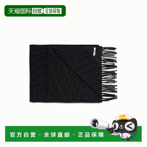 FENDI 男士围巾 FXS124AH85F0UY7 SS2022 黑色 FENDI men's scarf