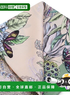 1h可退 潮奢 Etro 艾特罗 女士 彩色真丝绿色蝴蝶围巾 WAXA0006AK