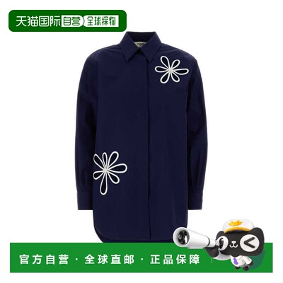 FENDI 女士衬衫 FS8355AW7VF1W0A SS2026 蓝色 Navy blue poplin