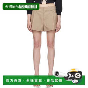 Wang 亚历山大 Box 潮奢 Pleat 卡其色 Alexander 女士 1h可退 王