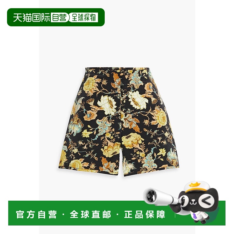 1h可退 潮奢 ULLA JOHNSON 女士 Cade 真丝短裤 PPF240408BAROQUE