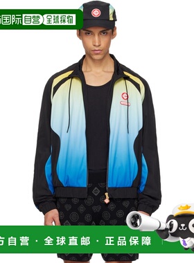 1h可退 潮奢 Casablanca 男士 黑色 & 蓝色 Football Windbreaker