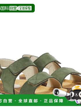 1h可退 潮奢 il gufo 男童 皮质凉鞋童鞋 green绿色 舒适时尚
