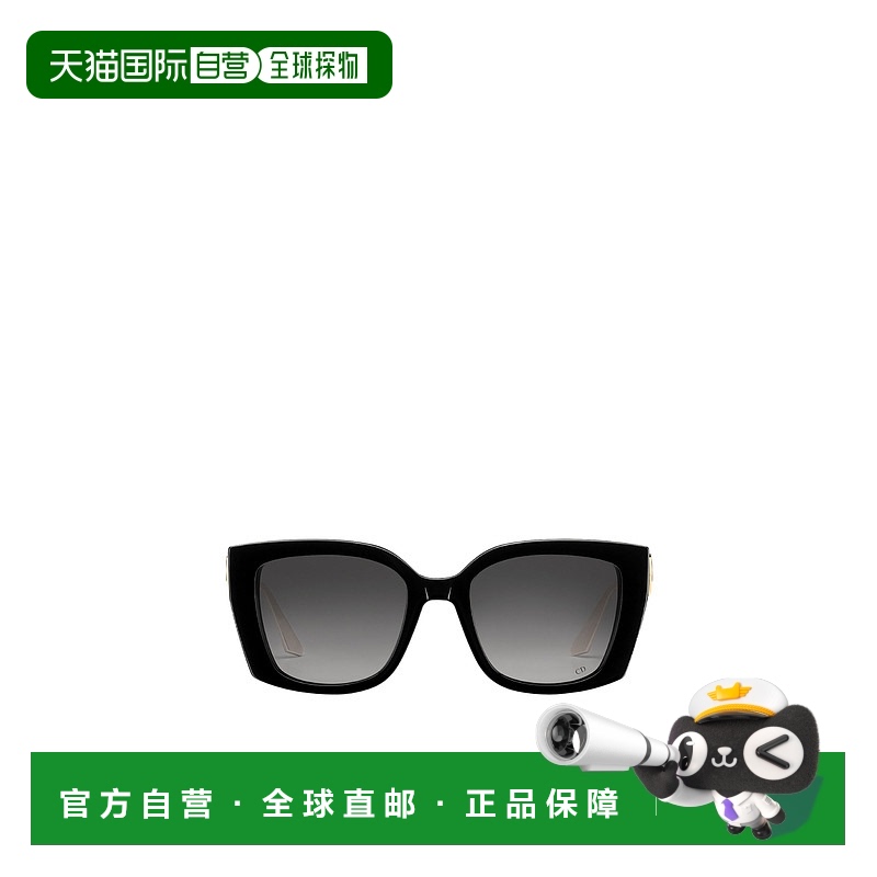 1h可退 DIOR 女士眼镜 30MS13IXR12A0 SS2025 黑色 徽标太阳镜