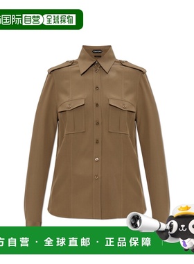 1h可退 TOM FORD 女士衬衫 CA3310FAX1521FG501 AW2025 绿色