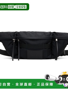 1h可退 潮奢 Jil Sander 吉尔 桑达 男士 黑色 Outdoor 腰包 J49W