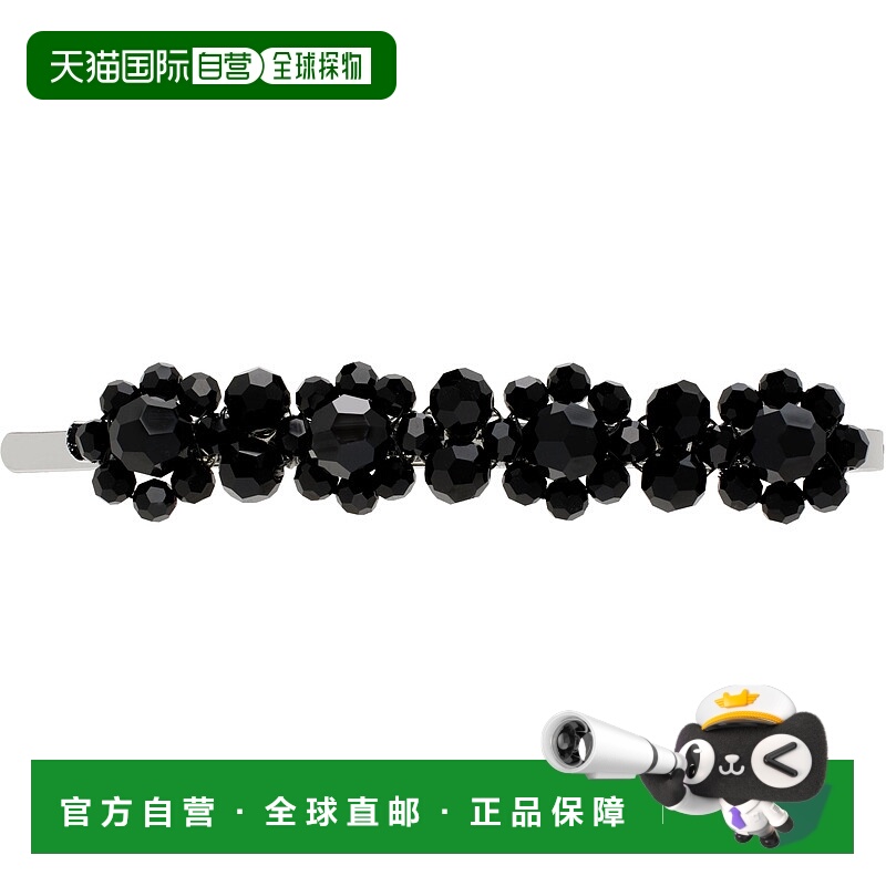潮奢 Simone Rocha 蒙娜 罗莎 女士 黑色 Flower 发夹 CLP40903