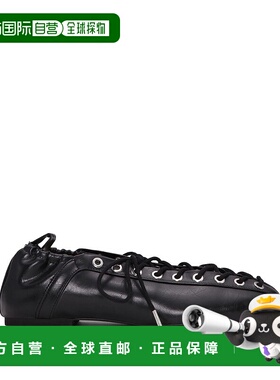 GANNI 女士专项运动鞋 S2914099 AW2025 黑色 Eyelets Lace Up Ba