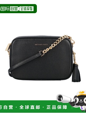 MICHAEL KORS 女士斜挎包 32F7GGNM8L001 黑色 Ginny leather cam
