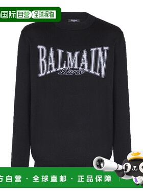 BALMAIN 男士卫衣 FH0KD000KJ26EAB AW2025 黑色
