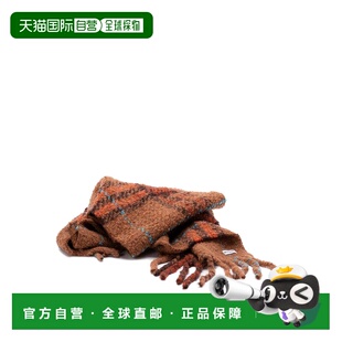 BURBERRY 女士围巾 8118273 SS2026 棕色 Chck Boucle Scarf