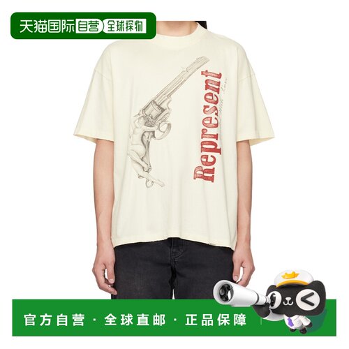 Represent 男士T恤 MLM100682WHITECAPGREY SS2026 支付后1h可退