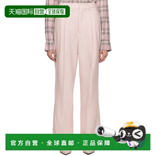 潮奢 粉色褶裥长裤 Ami 女士 FTR508WV0026 Paris 1h可退