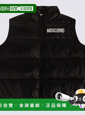 1h可退 MOSCHINO 男童大衣 HPS02KL3A3260100 AW2024 黑色
