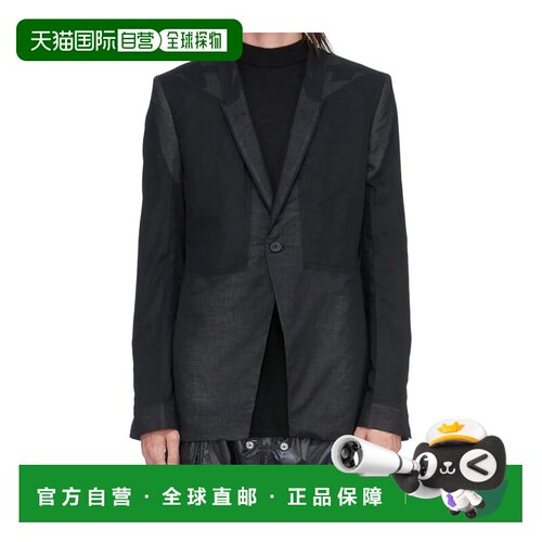 RICK OWENS 男士西服 RU01F2724CVSKE09 SS2026 黑色外套