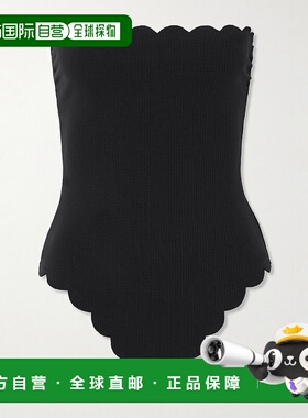 1h可退 潮奢 MARYSIA 女士 Chesapeake 可反穿抹胸齿纹弹力绉泳衣