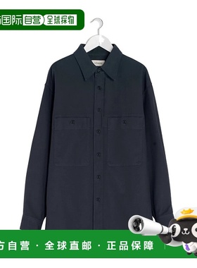 LEMAIRE 男士衬衫 OV1025LF1452BK871 AW2025 蓝色长袖