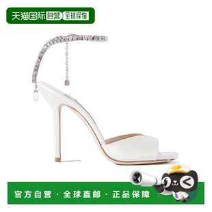 女士凉鞋 CHOO SAEDASANDAL100IVORYCRYSTAL高跟 JIMMY 1h可退