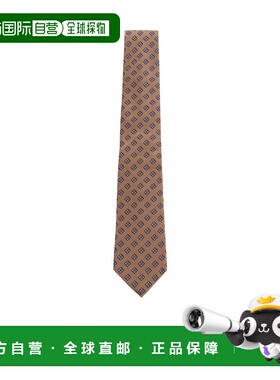 VALENTINO 男士领带 YEV194WHZRCQ CO 棕色 微型方格领带