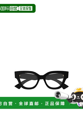 GUCCI 女士眼镜 GG1837O001 CO 黑色 几何平光镜古驰