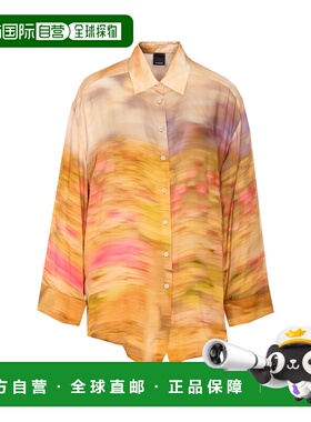 PINKO 女士衬衫 104864A2G0CN4 SS2025 花色 PINKO LIFE shirt