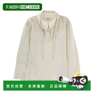 米白色长袖 LEMAIRE AW2025 TO1396LF1207BG250 女士衬衫