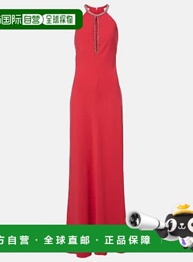 1h可退 潮奢 MaxMara 麦斯玛拉 女士 Fernet 挂脖卡迪礼服连衣裙