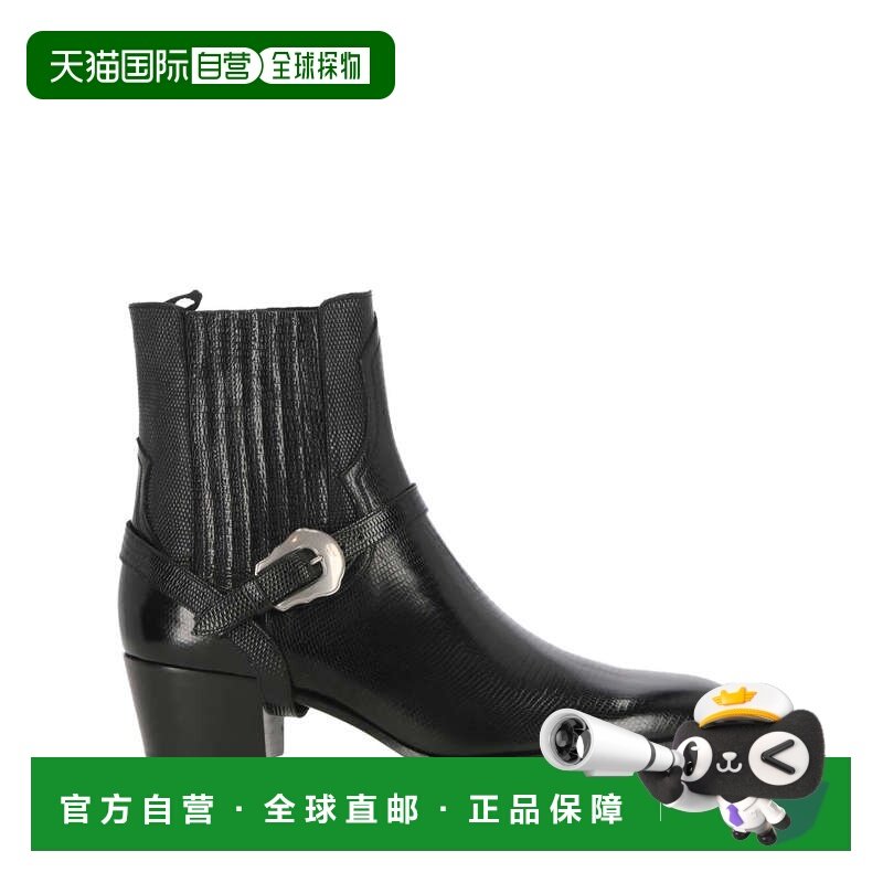 CELINE 男士靴子 356903963C38NO SS2025 黑色 ISAAC 切尔西靴