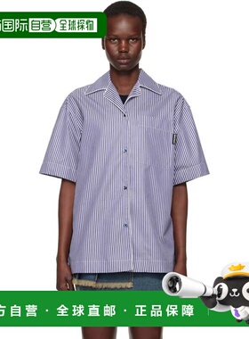 1h可退 潮奢 Palm Angels 棕榈天使 女士 海军蓝 Curved Logo Str